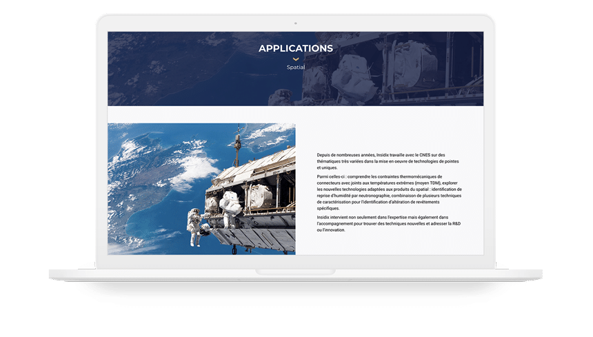 insidix site internet applications industrielles