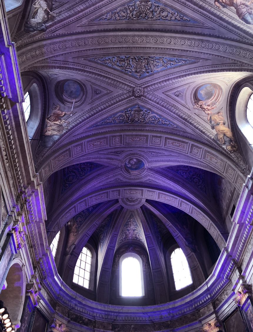 Plafond de La Chapelle de la Trinité à Lyon