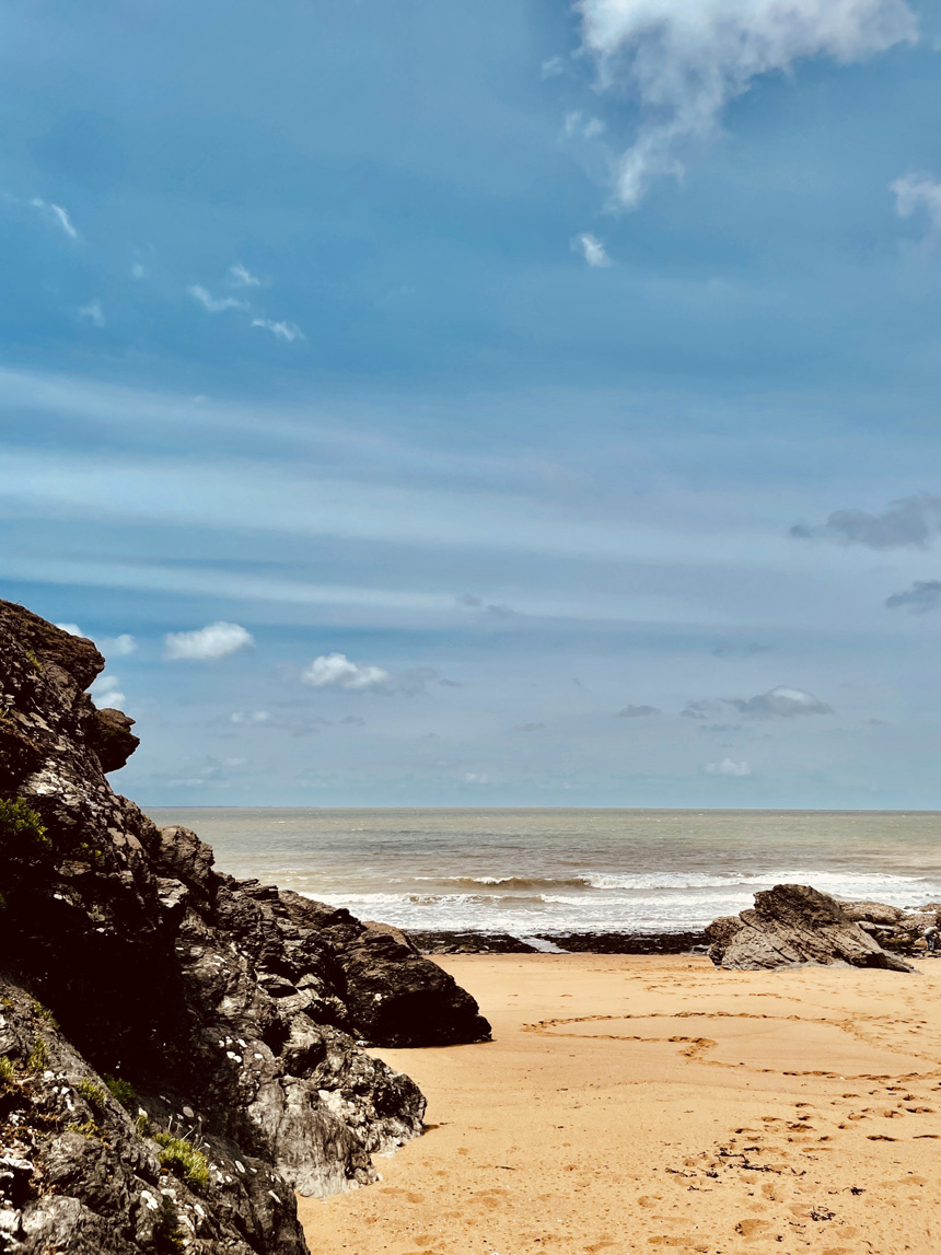 Océan atlantique vu d'une plage de Noirmoutiers