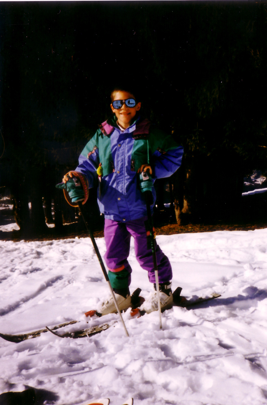 Paul enfant au ski